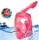 Детская полнолицевая панорамная маска для плавания FREE BREATH (XS) M2068G Coral - изображение 5