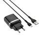 СЗУ Hoco C12Q Smart QC3.0 18W (1USB-A) + кабель USB to MicroUSB Черный - изображение 3