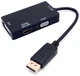 Переходник Extradigital Display Port - HDMI, DVI, VGA Black (KBV1734) - изображение 1