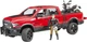 Машинка Bruder позашляховик Dodge RAM 2500 з мотоциклістом (02502) - зображення 1