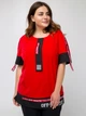 Блуза "Аламоса" (красный) 52 (XXL) - изображение 1