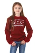 Різдвяний світшот для дівчинки з оленями 86 UKRS-6602D UkrGlamour - изображение 1