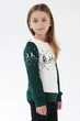 Різдвяний світшот для дівчинки Олені Green 122 UKRS-6614D UkrGlamour - изображение 2