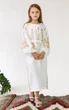Вишита сукня для дівчинки White 5 128 UKR-0222 UkrGlamour - изображение 4