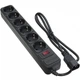 Мережевий фільтр Patron SP-1063U з кабелем для ДБЖ 6 розеток 1 м Black (SP-1063U) - зображення 1