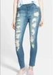 Джинсы Lee Cooper SKDB01 Destroyed Blue W27/L29 Голубые (15997) - изображение 1
