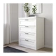 Комод з 4 ящиками IKEA SONGESAND 82x104 см білий (103.667.77) - зображення 4