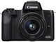 Цифрова камера Canon EOS M50 Kit ( 15-45 + 22mm ) IS STM Black - зображення 1