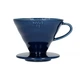 Пуровер Hario V60 BLUE Model керамический для заваривания кофе на 1-4 чашки - изображение 3