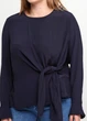 Блуза H&M 32 Темно-синій 0747984_05 - зображення 3