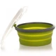 Контейнер складний силіконовий з кришкою-засувкою Tramp (550ml) olive - зображення 2