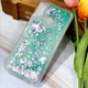 Чехол Glitter для Xiaomi Redmi Note 5 / Note 5 Pro Global Бампер Жидкий блеск Бирюзовый - изображение 1