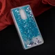 Чехол Glitter для Xiaomi Redmi Note 4x / Note 4 Global version Бампер жидкий блеск синий - изображение 2