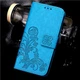 Чехол Clover для Samsung Galaxy J7 2015 / J700 книжка кожа PU с визитницей голубой - изображение 3