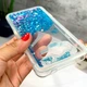 Чохол Glitter для Samsung Galaxy J3 2016 / J300 / J320 Бампер рідкий блиск Blue Без бренду - зображення 2