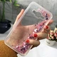 Чехол Glitter для Samsung Galaxy J5 2015 / J500 Бампер Жидкий блеск сердце розовый - изображение 4