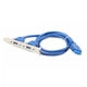 Кабель для передачи данных USB 3.0 розетка на кронштейне 10P 45 см Cablexpert (CC-USB3-RECEPTACLE) - изображение 2