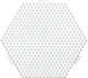Поле для термомозаїки Hama Midi Середній шестикутник 329 (0028178003296) - зображення 1