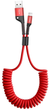 Кабель Baseus Fish-eye Spring Cable USB – Lightning 1м 2.0A Red (CALSR-09) - изображение 1