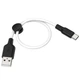 Дата кабель Hoco X21 Plus Silicone Type-C Cable (0.25m) Черный / Белый - изображение 2