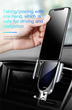 Автомобильный держатель для телефона в авто BASEUS Future Gravity Car Mount Black - изображение 4