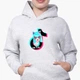 Детский худи ТикТок (TikTok Girl Cat) Светло-серый меланж (9298-1648) 152 см - изображение 3