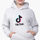 Детский худи ТикТок (TikTok) Светло-серый меланж (9298-1389) 116 см - изображение 3