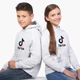 Детский худи ТикТок (TikTok) Светло-серый меланж (9298-1389) 116 см - изображение 5