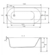 Ванна CERSANIT Octavia ABS S301-251 150x70 + ножки PW01/S906-001 - изображение 4