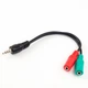 Кабель аудио, переходник 4-pin M/F 3.5 мм + микрофон Cablexpert CCA-417 - изображение 1