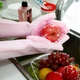 Силіконова рукавиця для миття посуду Silicone Magic Gloves Багатофункціональна щітка Рожевий - зображення 1