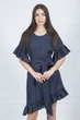 Жіноча літня сукня casual з воланами, рукав 3/4, синій Stella Polare (темно-синій, 44), 34018, 25976 - изображение 1