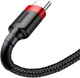 Baseus Cafule Kabel USB do Type-C 2A 2.0 m Czerwony/Czarny (CATKLF-C91) - obraz 2