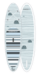 Сапборд Gladiator ART 10'6" x 32" SEAL - надувна дошка для САП серфінгу, sup board - зображення 2
