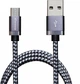 Кабель Grand-X USB - microUSB FM-07 3A 1 м Silver/Black (FM07SB) - изображение 1