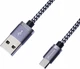 Кабель Grand-X USB - microUSB FM-07 3A 1 м Silver/Black (FM07SB) - изображение 2