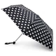 Парасолька жіноча Fulton Miniflat-2 L340 White Spot Білий горох 2968-87411 - зображення 1