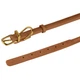 Ошейник для Собак Круглый Кожаный BronzeDog Premium Crazy Светло-Коричневый 9 мм 30-40 см (002318) - изображение 4