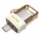 USB флеш накопитель SanDisk 64GB Ultra Dual Drive m3.0 White-Gold USB 3.0/OTG (SDDD3-064G-G46GW) - изображение 1