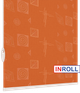 Ролета тканинна INROLL Есо-Mini 62,5х165 см Ikea Теракотовий 2095 - зображення 4
