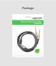 Инсертный кабель Ugreen AV126 3.5 мм TRS to 2 x 6.3 мм TS 2 м Gray (90401964) - изображение 4