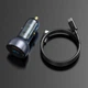 Автомобильное зарядное устройство Baseus Particular Digital QC 4.0+PD3.0 PPS 65W USB + Type-C 5A + Кабель Type-C to Type-C 100W 20V/5A 1м Черный - изображение 9