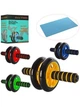 Гимнастическое спортивное фитнес колесо Double wheel Abs health abdomen round | Тренажер-ролик для мышц - изображение 5