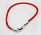 Браслет шелковый красная нить с серебряной застежкой 17, 1.1 - изображение 1