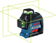 Лінійний лазерний нівелір Bosch Professional GLL 3-80 G (0601063Y00) - зображення 1