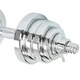 Гантели разборные стальные хромированные 25кг Zelart TA-8054-25 2шт по 12,5кг хром - изображение 4