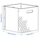 Ящик для зберігання IKEA (ІКЕА) BULLIG 32х35х33см чорний (104.096.25) - зображення 4