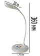 Настільна лампа LED LUMANO 7W АКБ з RGB LU-700-008 білий - зображення 6