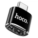 Перехідник з Type-C USB HOCO UA5 USB to Type-C Male OTG. Black - зображення 3