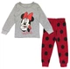 Пижама Minnie Mouse Baby Joe для девочки 90 см Серая с красным 11622 - изображение 1
